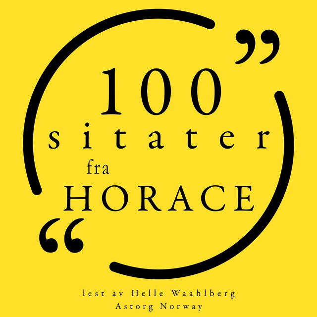 Copertina del libro per 100 sitater fra Horácio