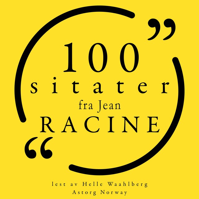 Boekomslag van 100 sitater fra Jean Racine