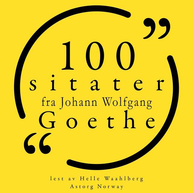 Portada de libro para 100 sitater fra Johann Wolfgang Goethe