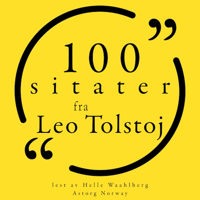 Copertina del libro per 100 sitater fra Leo Tolstoj