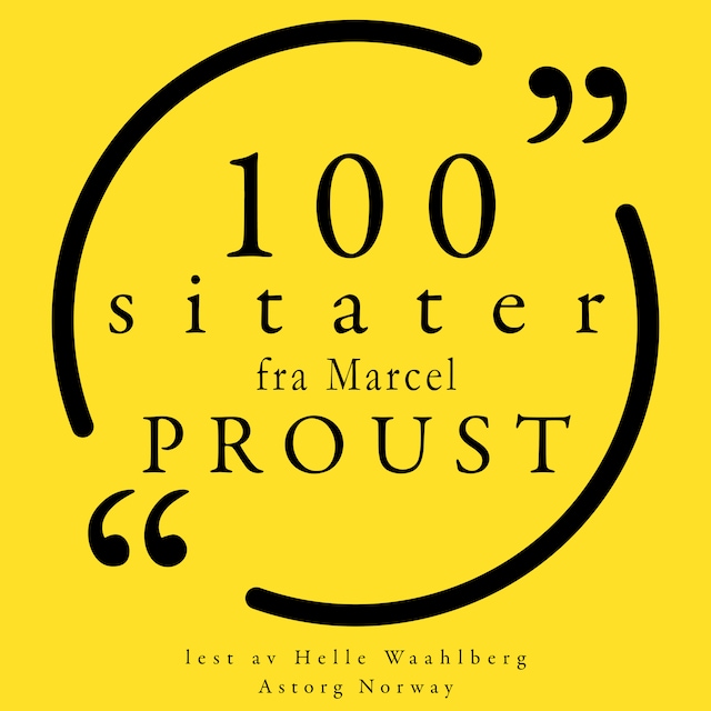 Book cover for 100 sitater fra Marcel Proust