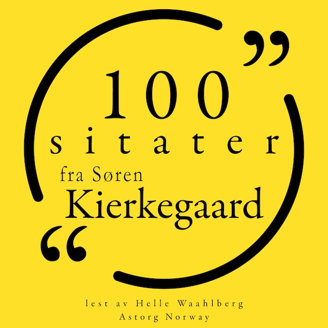 Portada de libro para 100 sitater fra Søren Kierkegaard