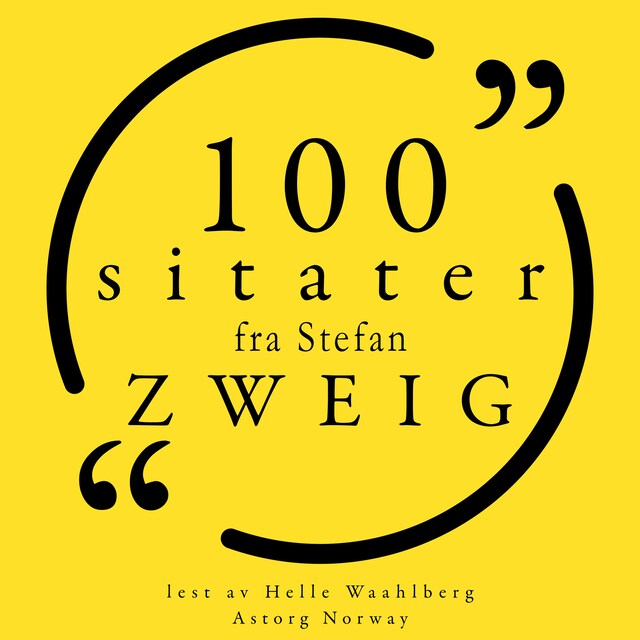 Kirjankansi teokselle 100 sitater fra Stefan Zweig