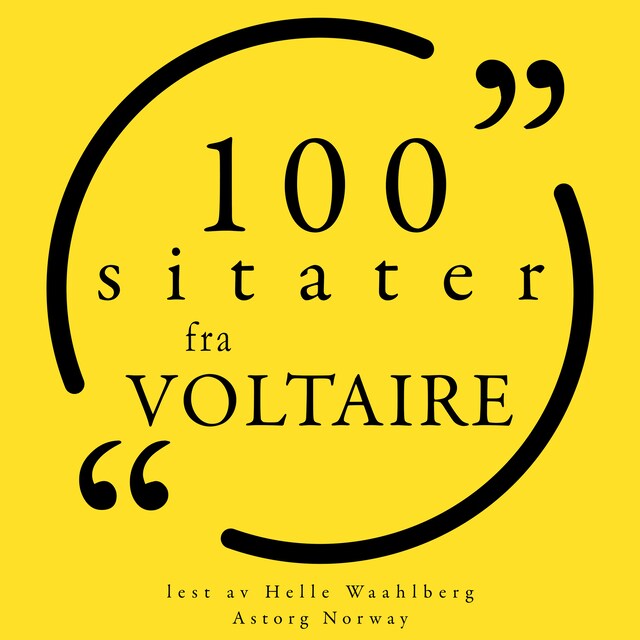 Couverture de livre pour 100 sitater fra Voltaire