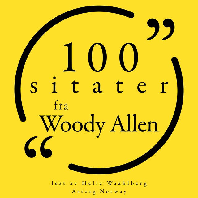 Couverture de livre pour 100 sitater fra Woody Allen