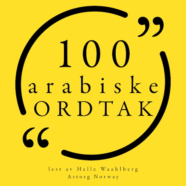 Book cover for 100 arabiske ordtak
