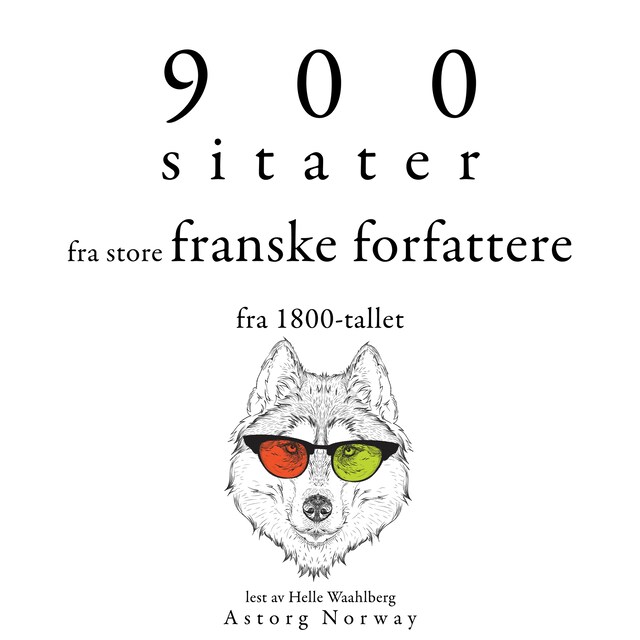 Okładka książki dla 900 sitater fra store franske forfattere fra 1800-tallet