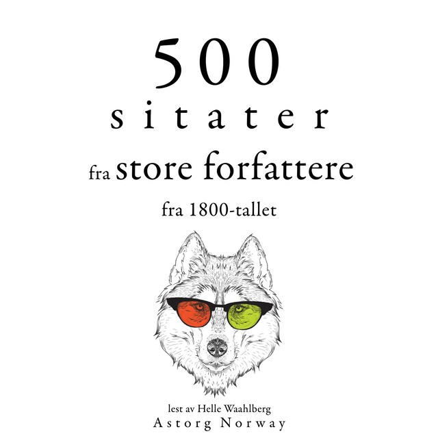 Bogomslag for 500 sitater fra store forfattere fra 1800-tallet