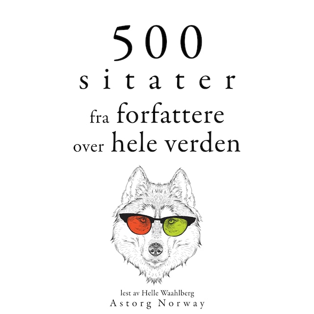 Copertina del libro per 500 sitater fra forfattere fra hele verden