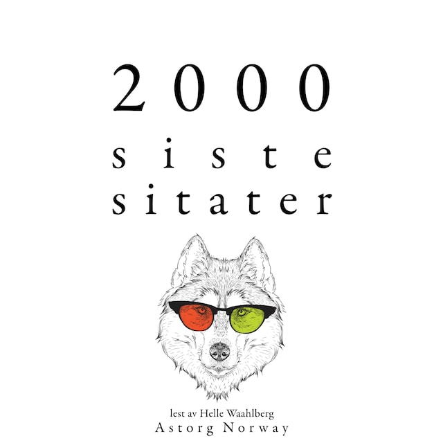 Book cover for 2000 siste sitater