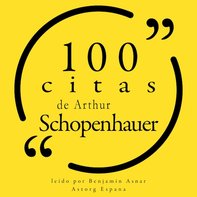 Book cover for 100 citas de Arthur Schopenhauer