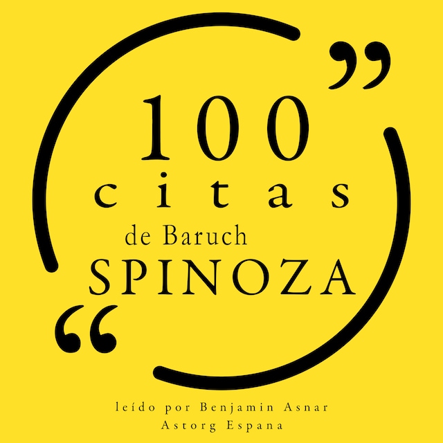Book cover for 100 citas de Baruch Spinoza