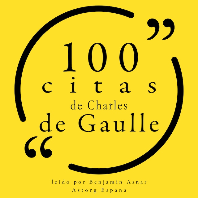 Kirjankansi teokselle 100 citas de Charles de Gaulle