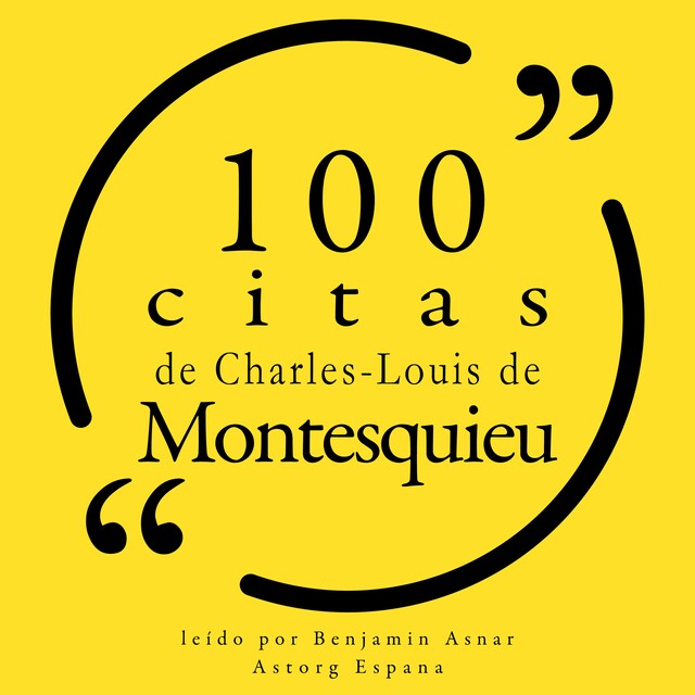 Book cover for 100 citas de Charles-Louis de Montesquieu