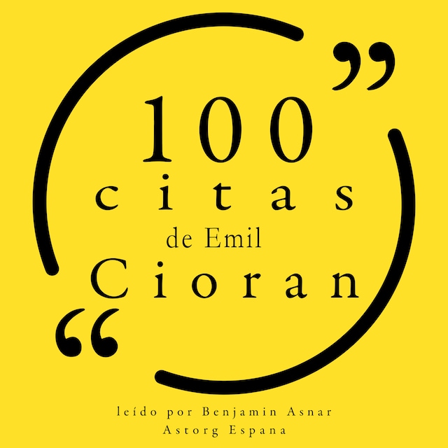 Kirjankansi teokselle 100 citas de Emil Cioran