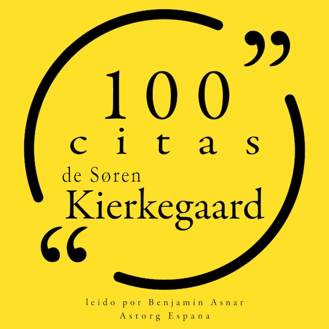 Kirjankansi teokselle 100 citas de Søren Kierkegaard