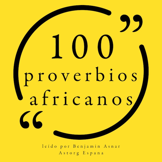 Couverture de livre pour 100 proverbios africanos