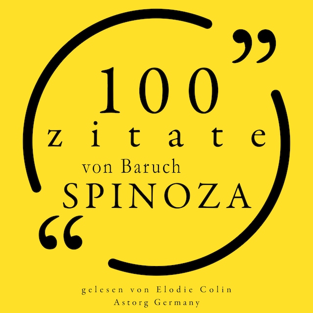 Book cover for 100 Zitate von Baruch Spinoza