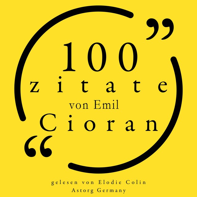 Couverture de livre pour 100 Zitate von Emil Cioran