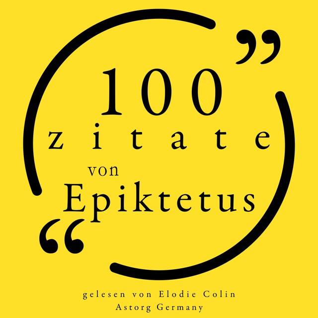 Book cover for 100 Zitate aus Epictetus