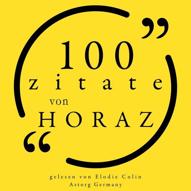 Buchcover für 100 Zitate von Horaz