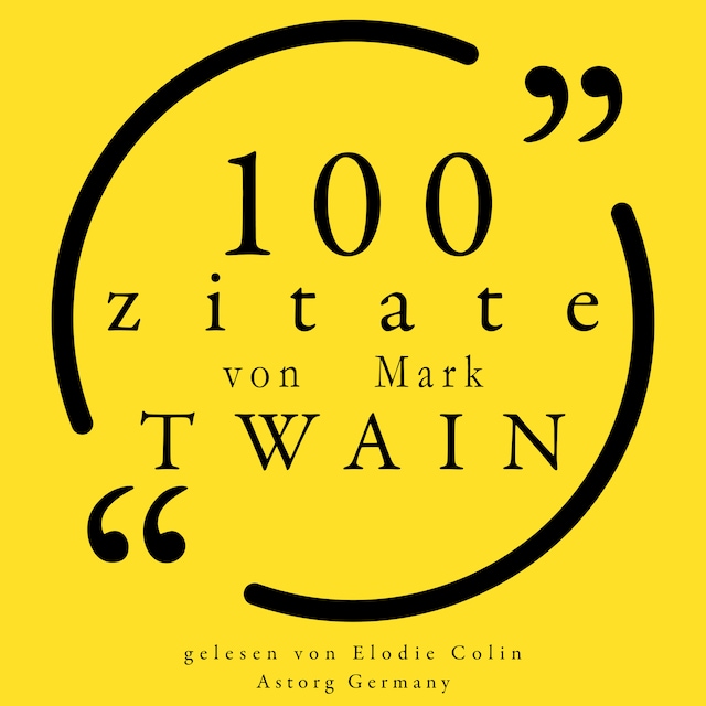 Okładka książki dla 100 Zitate von Mark Twain