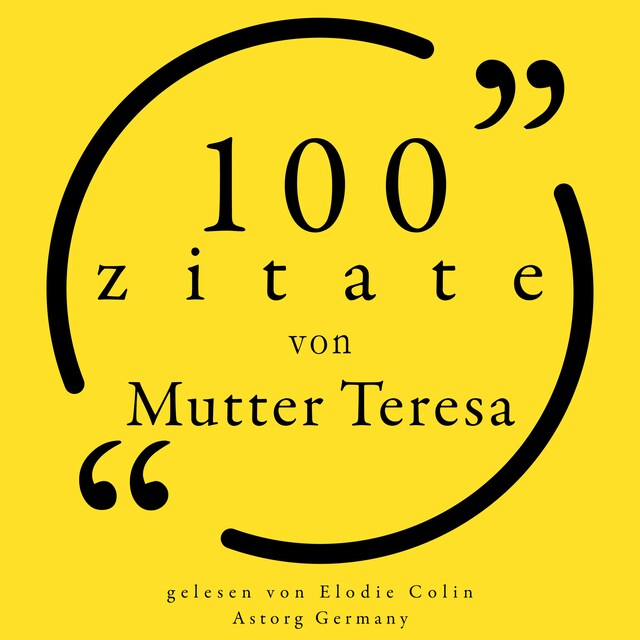 Book cover for 100 Zitate von Mutter Teresa