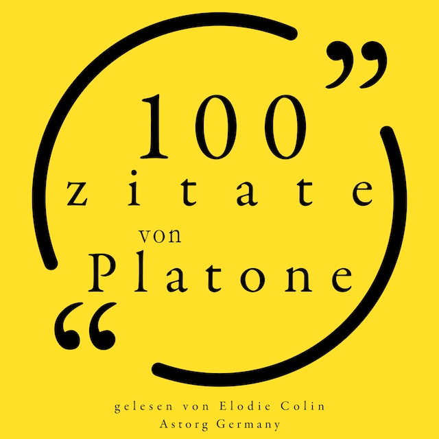 Book cover for 100 Zitate von Platon