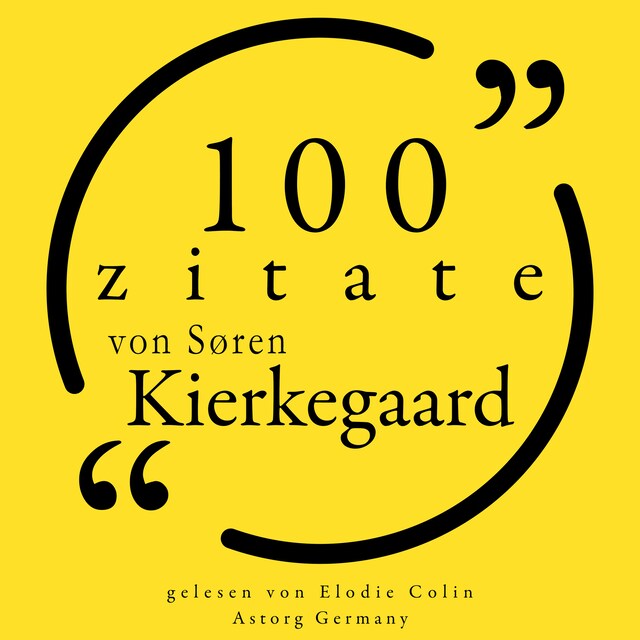 Book cover for 100 Zitate von Søren Kierkegaard