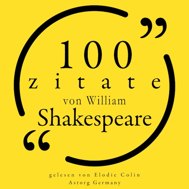 Buchcover für 100 Zitate von William Shakespeare