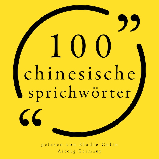 Book cover for 100 chinesische Sprichwörter