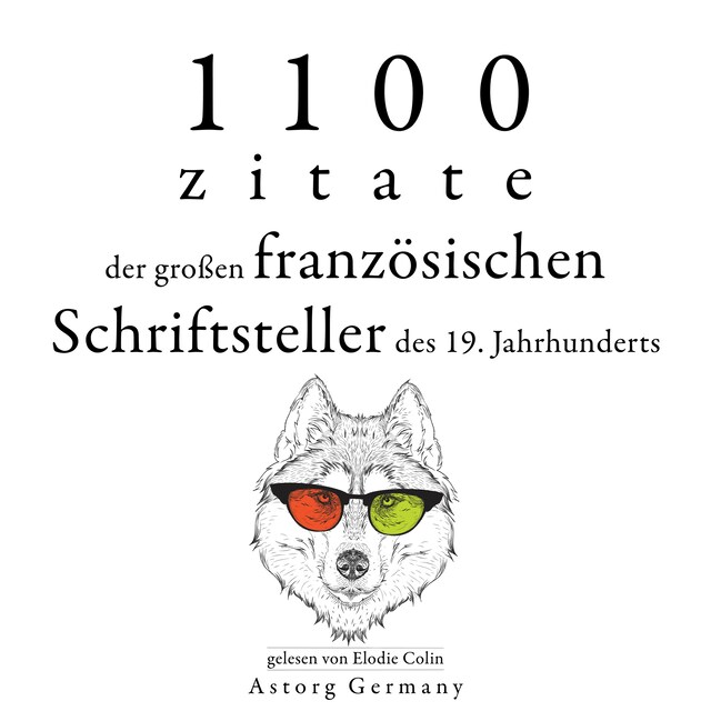 Bogomslag for 1100 Zitate der großen französischen Schriftsteller des 19. Jahrhunderts