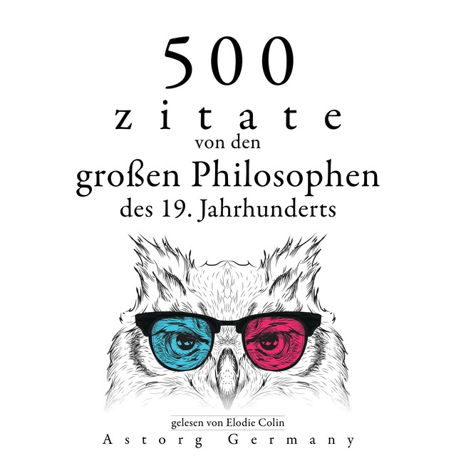 Boekomslag van 500 Zitate von den großen Philosophen des 19. Jahrhunderts