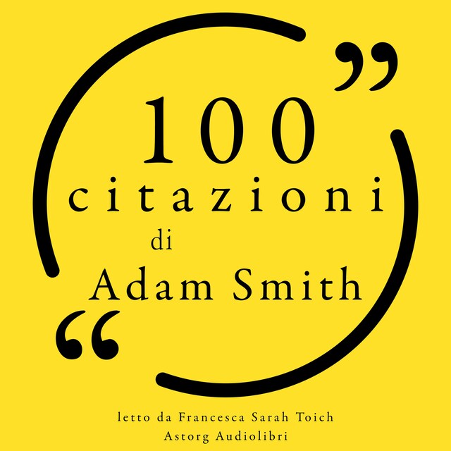 Boekomslag van 100 citazioni di Adam Smith