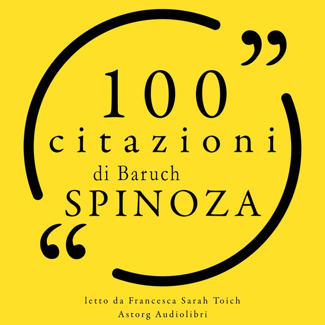 Book cover for 100 citazioni di Baruch Spinoza