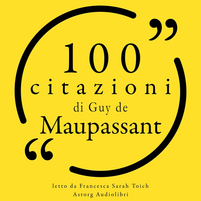 Boekomslag van 100 citazioni di Guy de Maupassant