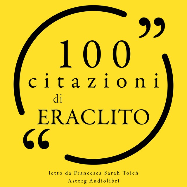 Okładka książki dla 100 citazioni di Eraclito