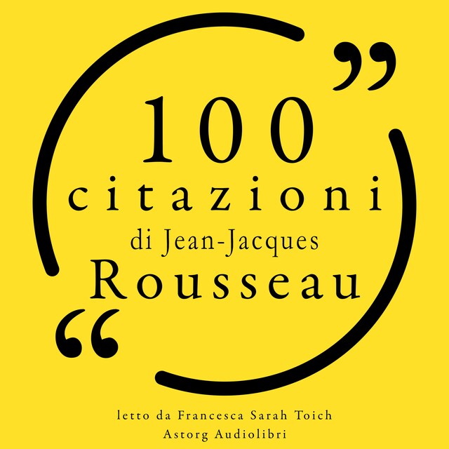 Book cover for 100 citazioni di Jean-Jacques Rousseau