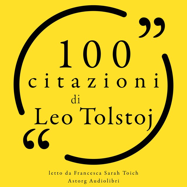 Boekomslag van 100 citazioni di Leo Tolstoj
