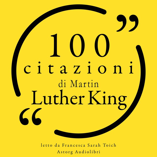 Couverture de livre pour 100 citazioni di Martin Luther King
