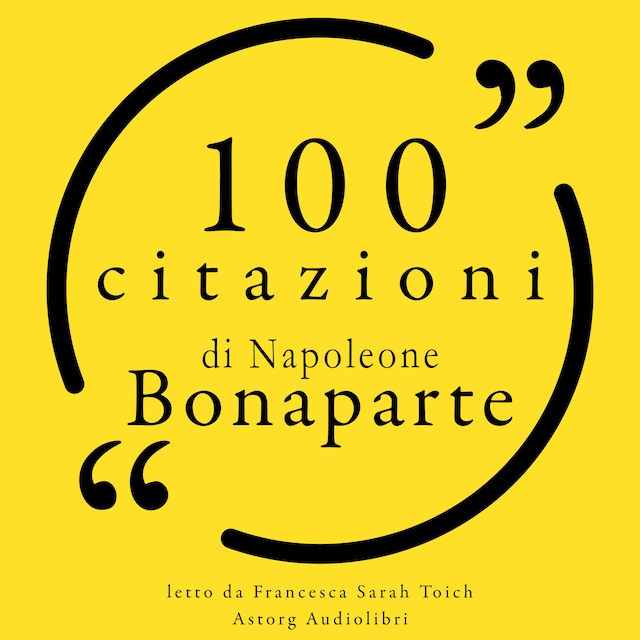Book cover for 100 citazioni di Napoleone Bonaparte