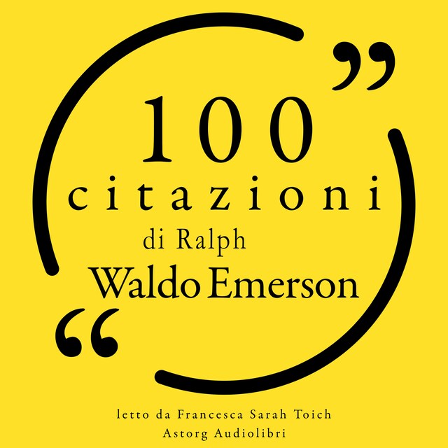 Boekomslag van 100 citazioni Ralph Waldo Emerson