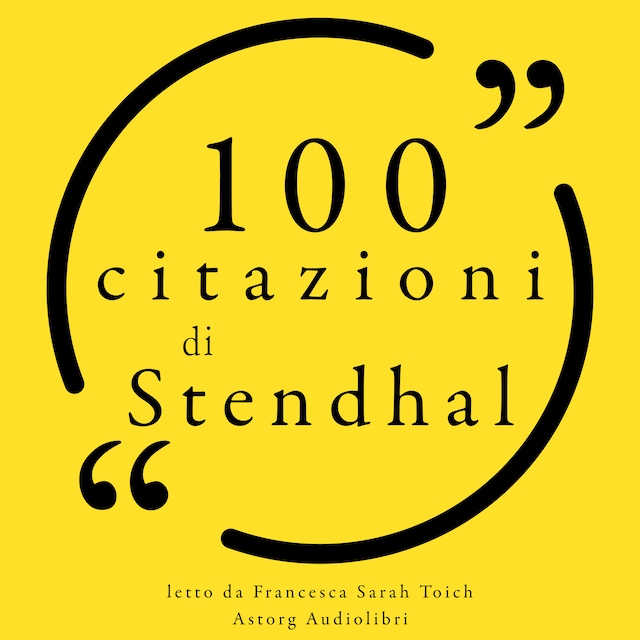 Boekomslag van 100 citazioni di Stendhal