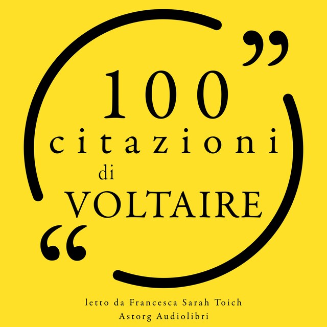 Book cover for 100 citazioni di Voltaire