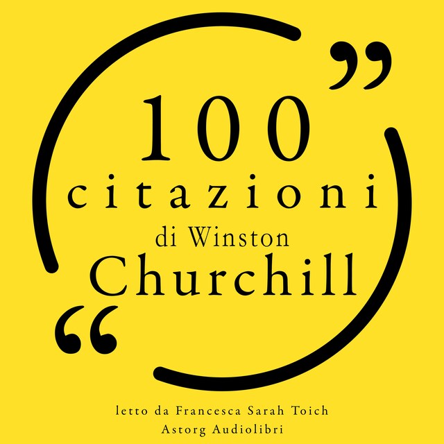 Kirjankansi teokselle 100 citazioni di Winston Churchill