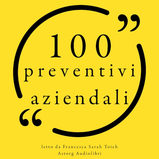 Book cover for 100 preventivi aziendali