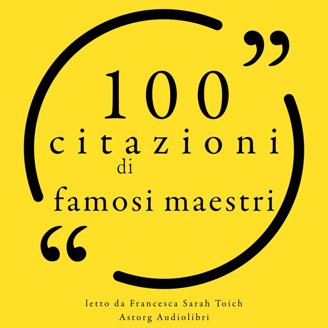 Copertina del libro per 100 citazioni di famosi maestri