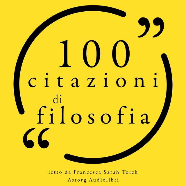 Kirjankansi teokselle 100 citazioni di filosofia