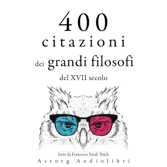 Kirjankansi teokselle 400 citazioni dei grandi filosofi del XVII secolo