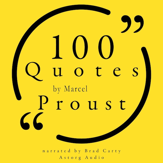 Bogomslag for 100 Quotes by Marcel Proust